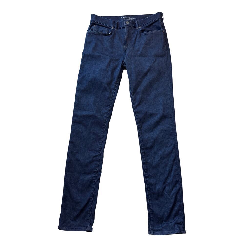 Banana Republic "The Traveler" size 32X36, Men's Blue Denim Jeans/Pants, Slim